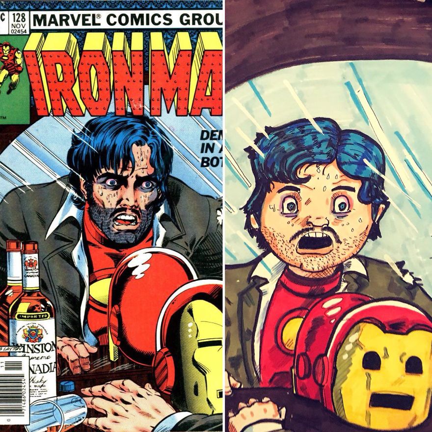 I Re-Imagine Comic Book Covers In My Own Style
