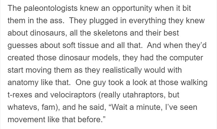 Someone Just Explained How The First Jurassic Park Created Realistic Dinosaurs, And It Will Blow Your Mind