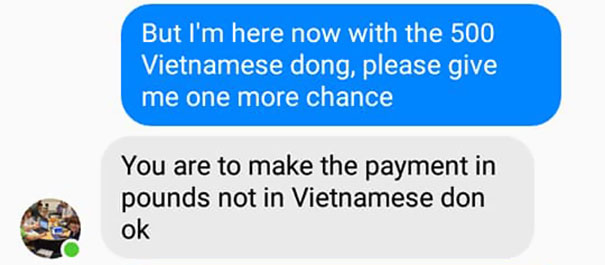 This Guy Received A Message Saying He'd Won $1.2M But Needs To Pay A Delivery Fee, So He Trolled The Scammer