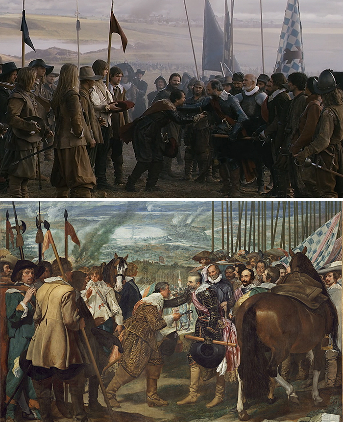 Movie: Alatriste (2006) vs. Painting: La Rendición De Breda (1634-1635)