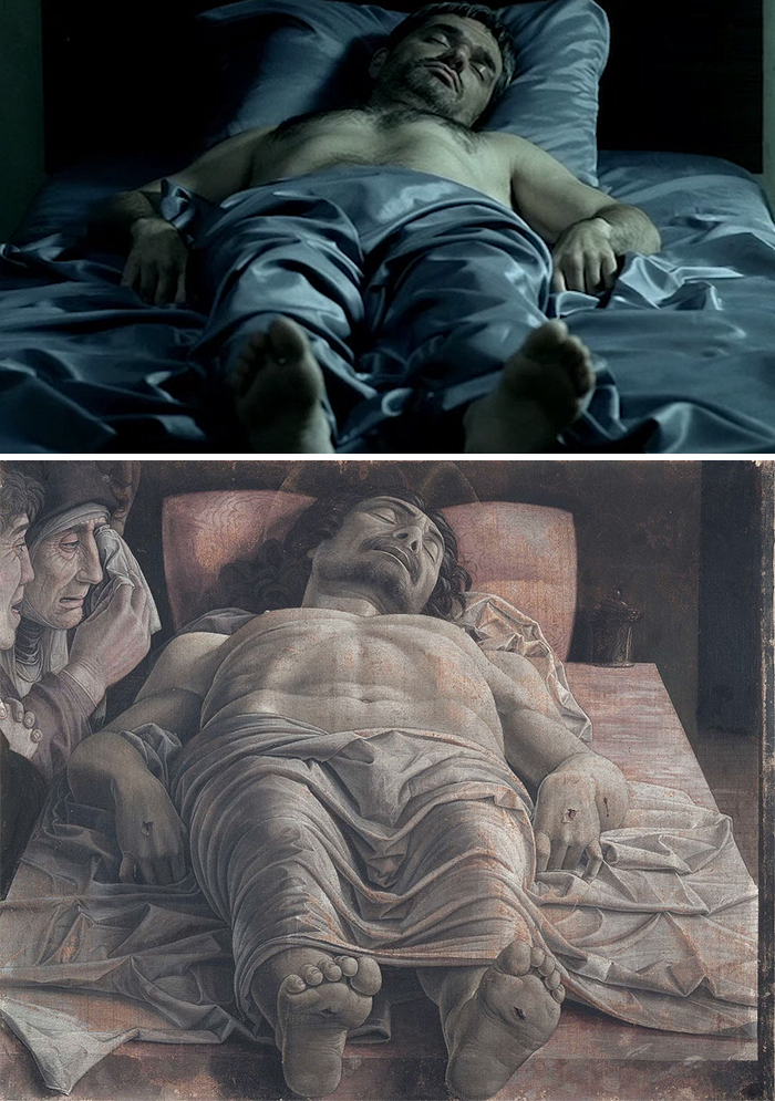 Movie: The Return (2003) vs. Painting: Lamentation of Christ (1475-1490)