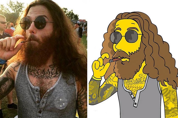 Artist Turns People Into Simpsons And Everyone Is Loving It