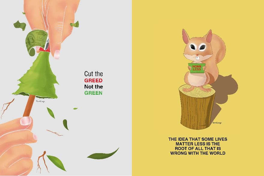 I Illustrated Consequences Of Deforestation Through Concept Art That Will Make Us Feel Ashamed Of Being Humans