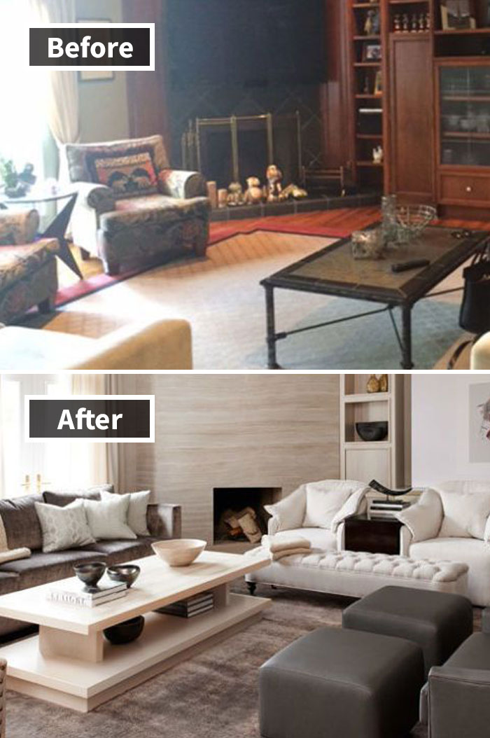 A Forgettable Family Room Gets A Sophisticated Second Chance