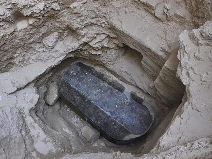Archaeologists Found A Massive Black Coffin In Egypt, And The Internet Is Freaking Out