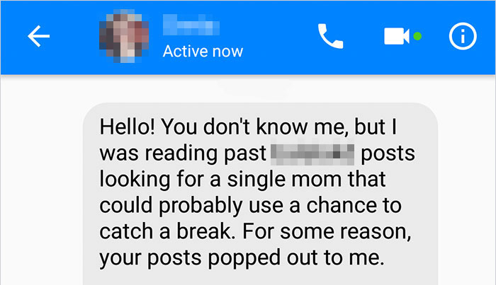 Struggling Single Mom Gets A Message From A Complete Stranger, And Things Escalate Quickly