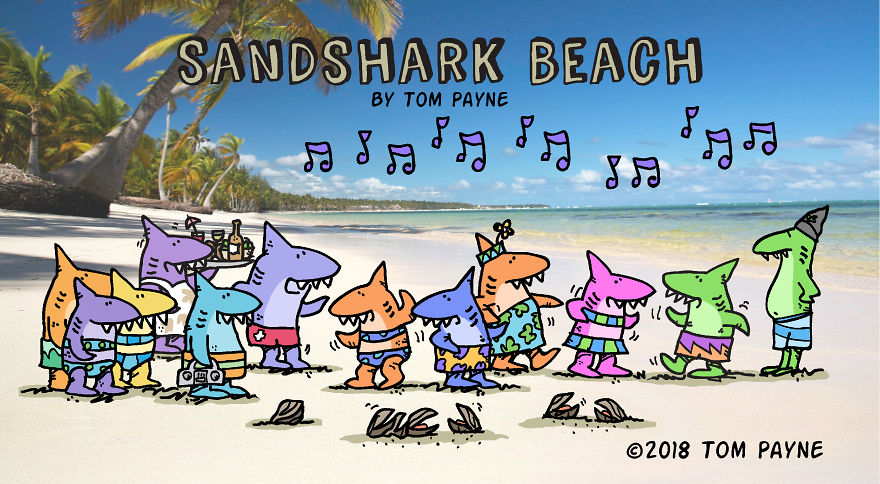 Every Week Is Shark Week At Sandshark Beach.