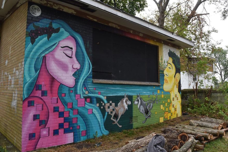 The Revival Of A City Through Art:
this Artist Is Using His Creative Skills To Bring A Spark Back To A Once Thriving City