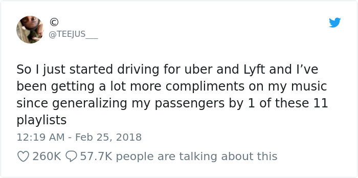 Passengers Won't Stop Complimenting This Uber Driver's Music, So He Reveals How He Sorted People Into 11 Categories