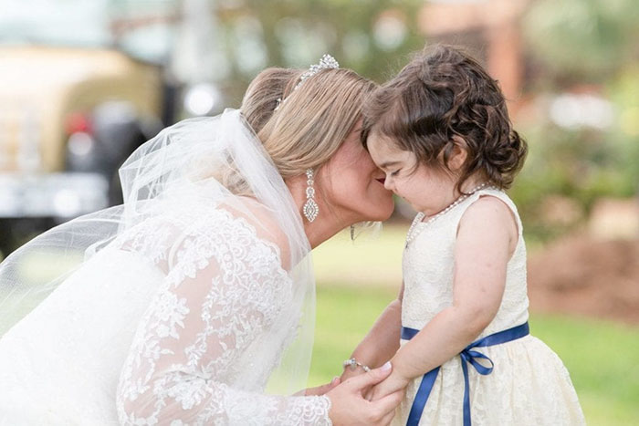 A 3-Year-Old Cancer Survivor Served As A Flower Girl In Her Bone Marrow Donor's Wedding