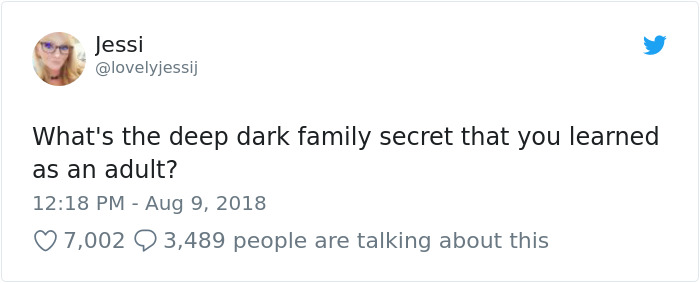 Someone Asks “What’s The Deep Dark Family Secret That You Learned As An Adult” And This Answer Is Incredible