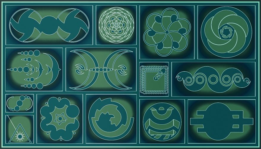 Am I Really The Only One Out Here Who Gets The Full Thrust Of This Art..? It's Crop Circle Awareness Month Pass These On... In Fact Tat Them On ...