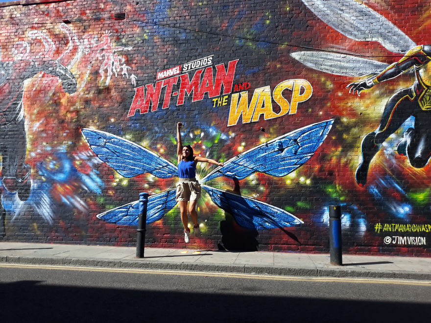 Huge New Mural Featuring Marvel Studio's Ant-Man And The Wasp From Jim Vision