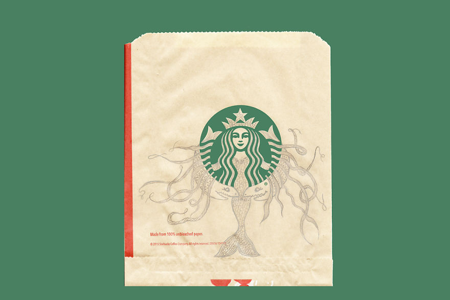 Tunisian Illustrator Makes The Starbucks Logo Come To Life