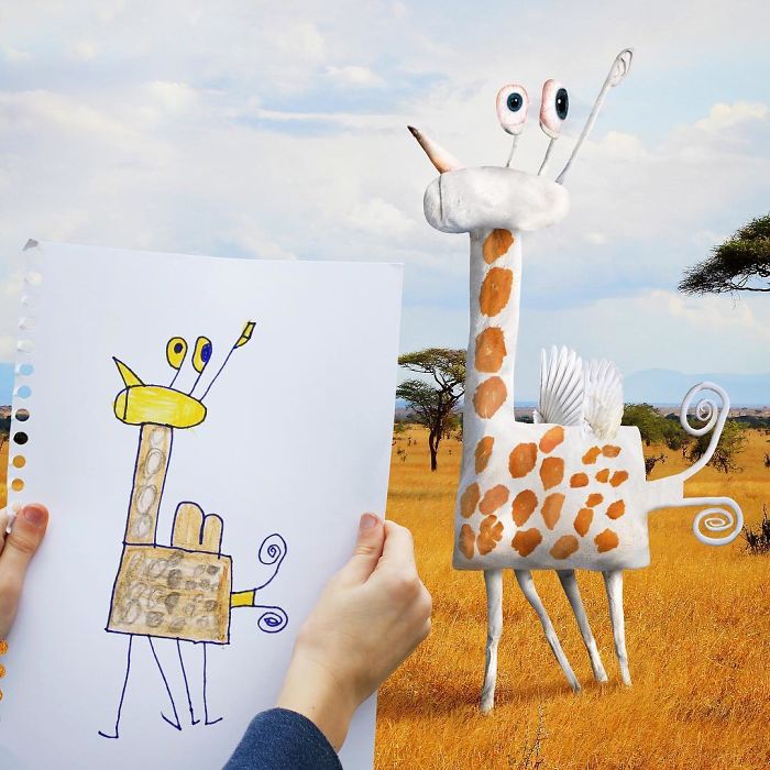 Magical Giraffe Drawing