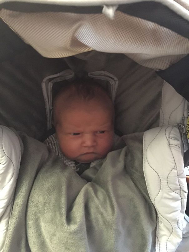 Brought My Son Home From The Hospital After He Was Born, He Doesn't Seem Very Happy About It