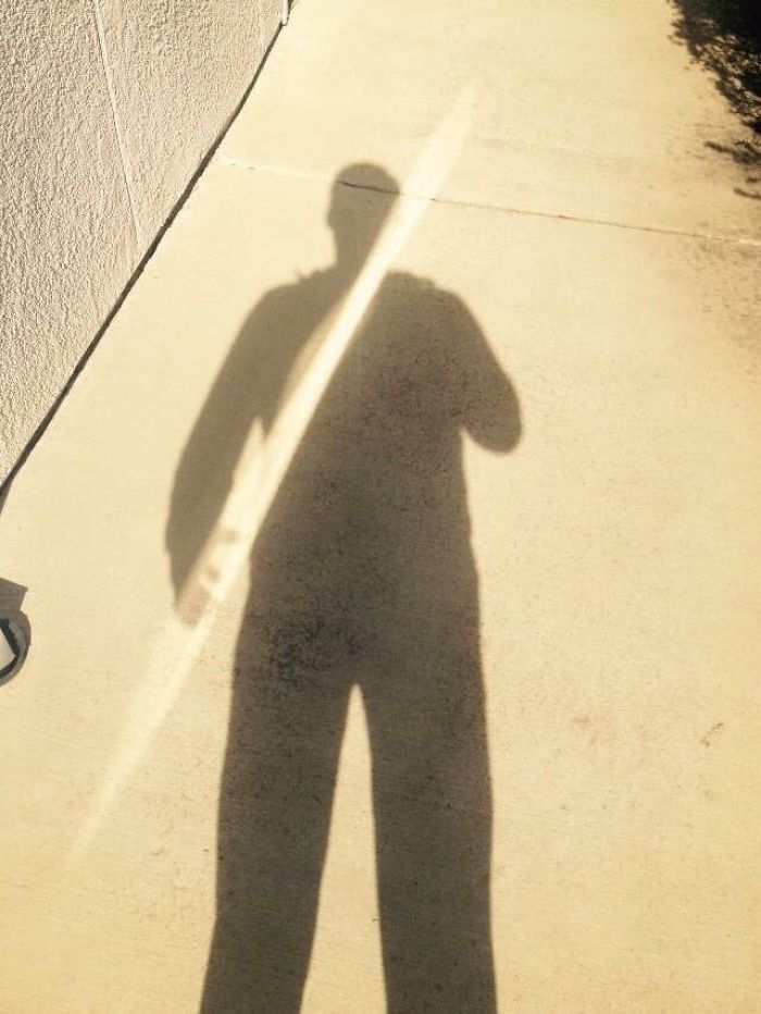 My Shadow Wielding A Spear Of Light