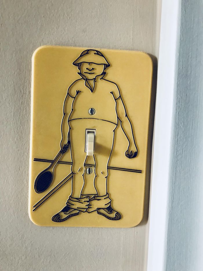 I Did A Home Visit On A Patient Today, And She Told Me That Her Husband, Who Has Passed Away, Was Always A Joker. He Had Installed This Light Switch