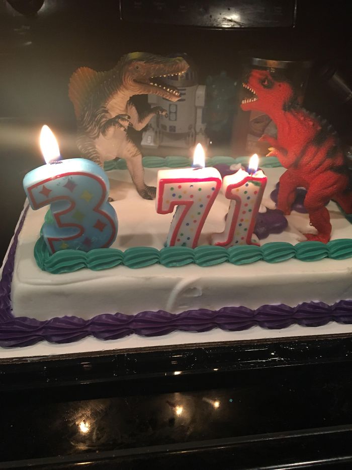 Wife Turned 38, Discovered I Didn’t Have An 8 Candle, So I Improvised