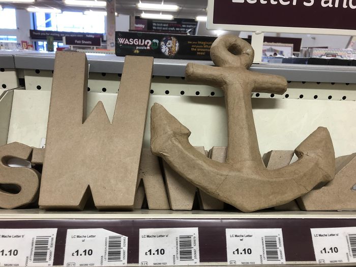 Bored Walking Around Hobbycraft With My Girlfriend And Did The Most British Thing Possible. She Thought I Was Immature But I Think I’m Hilarious