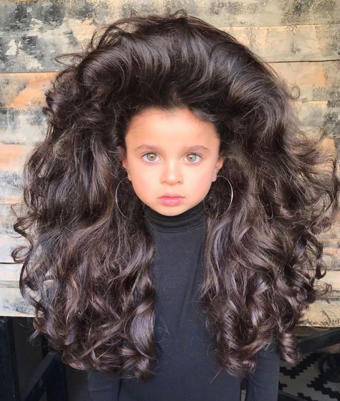 5-Year-Old Wins The Hearts Of 53k Instagram Followers With Her Huge Hair  But Some People Are Concerned | Bored Panda