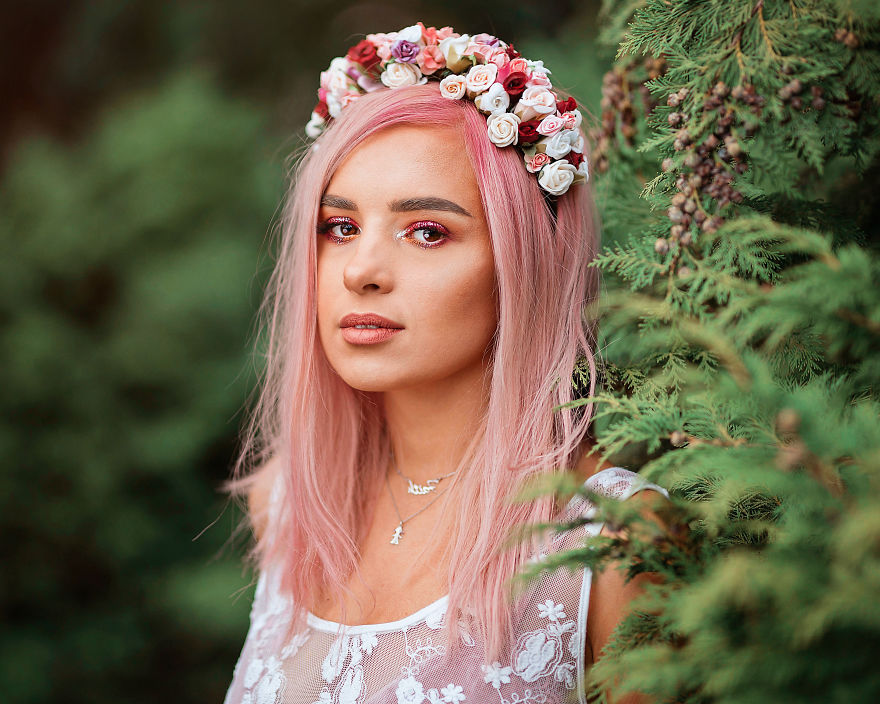 I Create Dreamy Portraits Inspired By Colored Hair And Fairytales