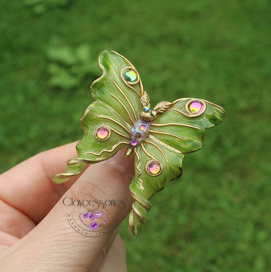 I Use Polymer Clay To Create Unique Butterfly Jewellery