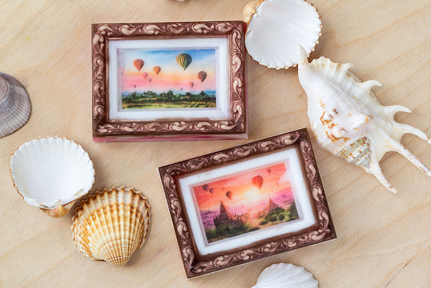 I’ve Made My First Small Watercolor Soap Picture Gallery!