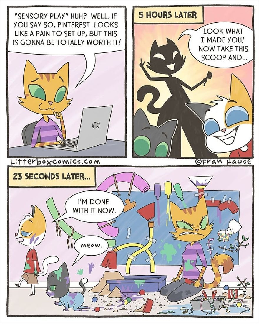 Litterbox Comics Puts A Feline Twist On Modern Day Parenting
