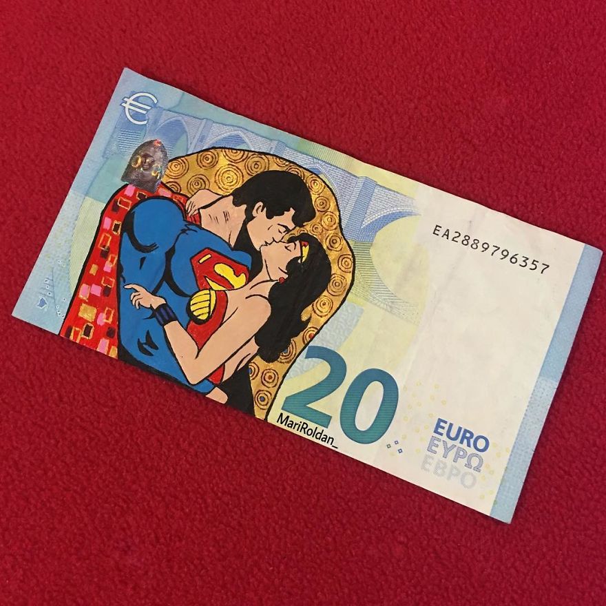 Mari Roldán The Young Artist Who Paints On Money