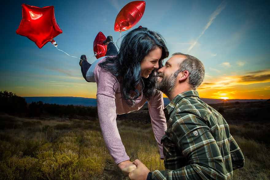 This Is What Happens When A Photographer Takes His Own Engagement Pictures
