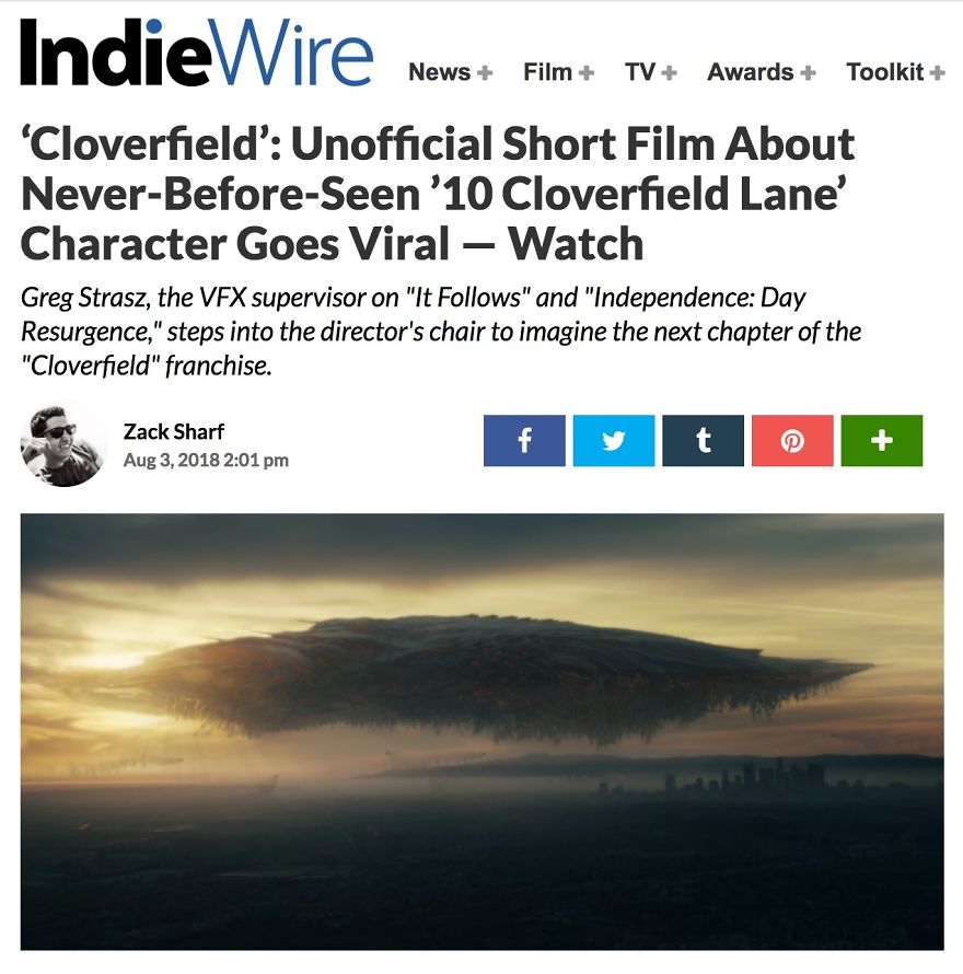 Unofficial Short Film About Never-Before-Seen ’10 Cloverfield Lane’ Character Goes Viral, Connects The Entire Movie Universe. Unofficial Short Film About Never-Before-Seen ’10 Cloverfield Lane’ Character Goes Viral, Connects The Entire Movie Universe.