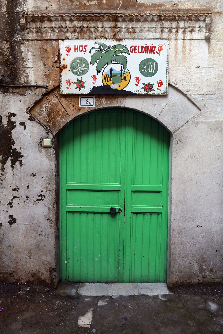 "Hos Geldiniz" / "Welcome" - Entrance Of A House In Sanliurfa, South-Eastern Anatolia, Turkey