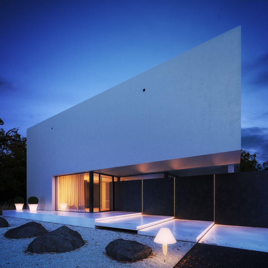 Not Only Pandas Are Black And White - Check Out This House! Not Only Pandas Are Black And White - Check Out This House!