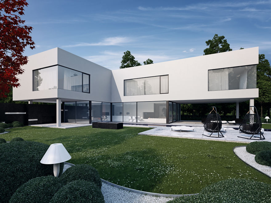 Not Only Pandas Are Black And White - Check Out This House! Not Only Pandas Are Black And White - Check Out This House!