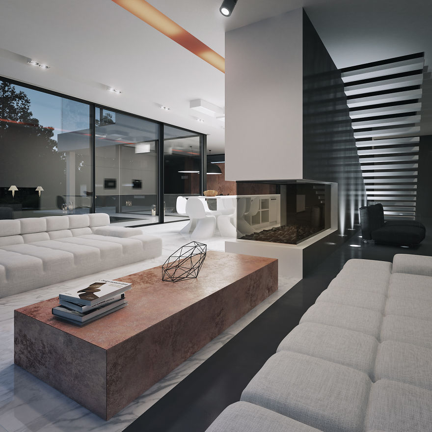 Not Only Pandas Are Black And White - Check Out This House! Not Only Pandas Are Black And White - Check Out This House!