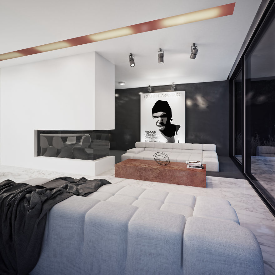 Not Only Pandas Are Black And White - Check Out This House! Not Only Pandas Are Black And White - Check Out This House!