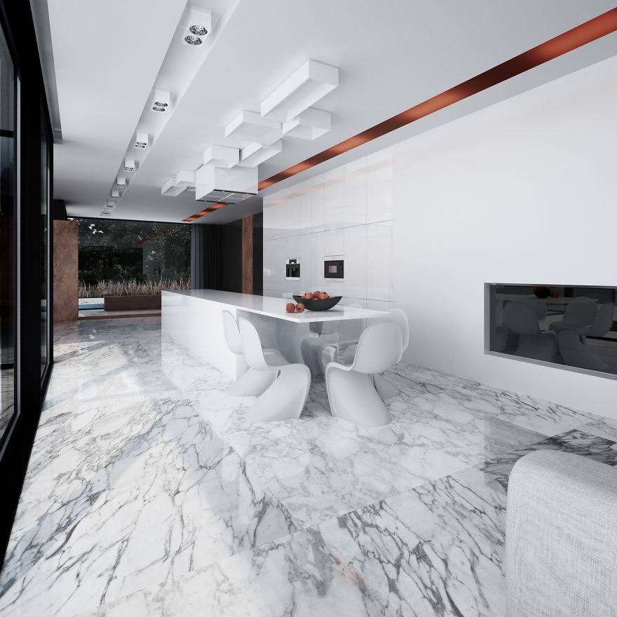 Not Only Pandas Are Black And White - Check Out This House! Not Only Pandas Are Black And White - Check Out This House!