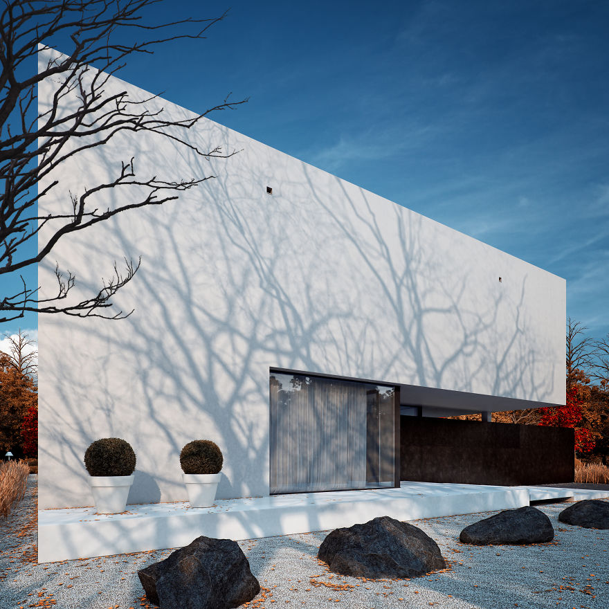 Not Only Pandas Are Black And White - Check Out This House! Not Only Pandas Are Black And White - Check Out This House!