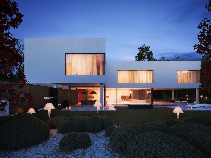 Not Only Pandas Are Black And White - Check Out This House! Not Only Pandas Are Black And White - Check Out This House!