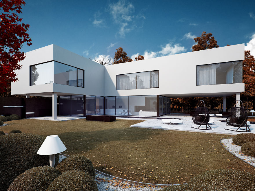 Not Only Pandas Are Black And White - Check Out This House! Not Only Pandas Are Black And White - Check Out This House!