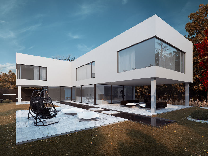 Not Only Pandas Are Black And White - Check Out This House! Not Only Pandas Are Black And White - Check Out This House!