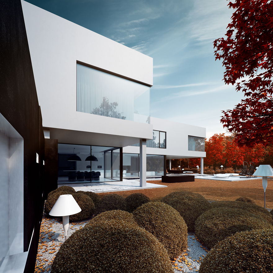 Not Only Pandas Are Black And White - Check Out This House! Not Only Pandas Are Black And White - Check Out This House!