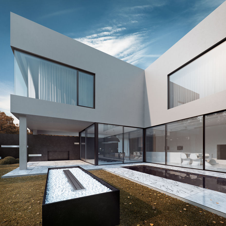 Not Only Pandas Are Black And White - Check Out This House! Not Only Pandas Are Black And White - Check Out This House!