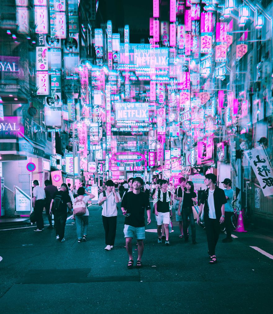 Tokyo 2049 - 2077: Light Prisms Take The Streets Of Tokyo To The Future