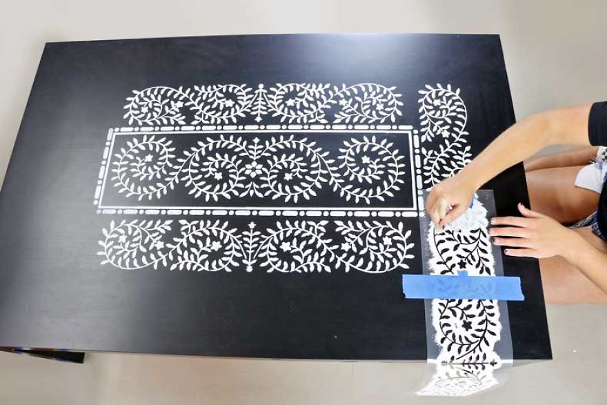 Take Your Ikea Coffee Table From Bland To Grand With An Inlay Stencil Kit
