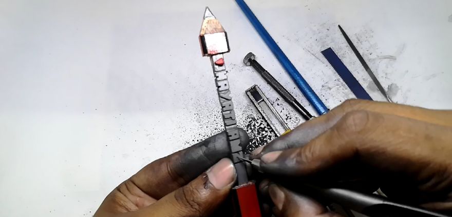 Unique Way To Propose Using A Pencil Sculpture Artwork