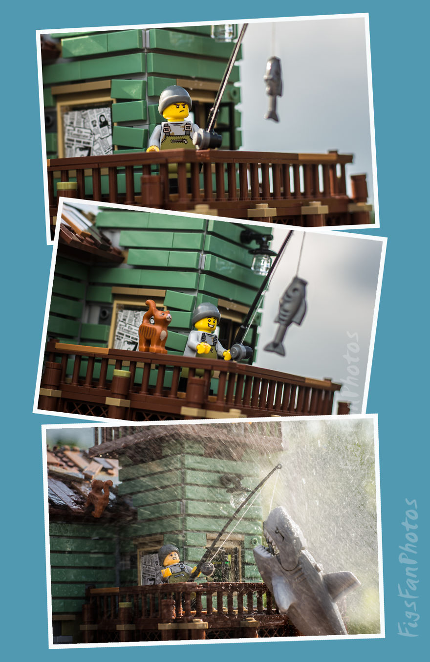 I Turned The Lego Old Fishing Store Into The Real World