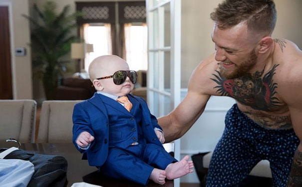 Conor McGregor Got His Newborn Son A 3-Piece Suit For The Big Fight