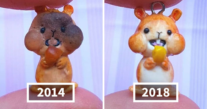 Artist Tries To Recreate Her Old Artworks, Gets Pleasantly Surprised By How Much She Has Evolved (41 Pics)